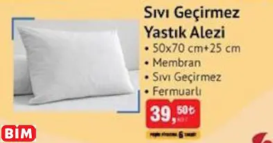 SIVI GEÇİRMEZ YASTIK ALEZİ